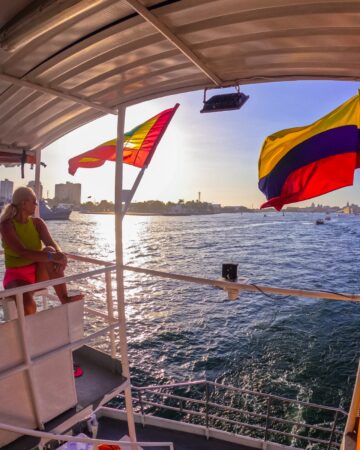 Sunset in the Bay of Cartagena